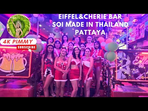 Christmas party at Eiffel&Cherie bar soi made in Thailand Pattaya