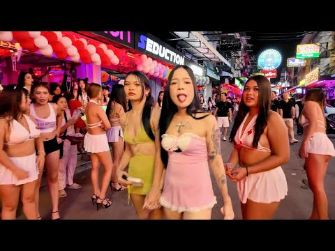 🇹🇭 Pattaya Hot Nightlife District 🔥 Thai Girls in Soi 6 After Midnight 2024