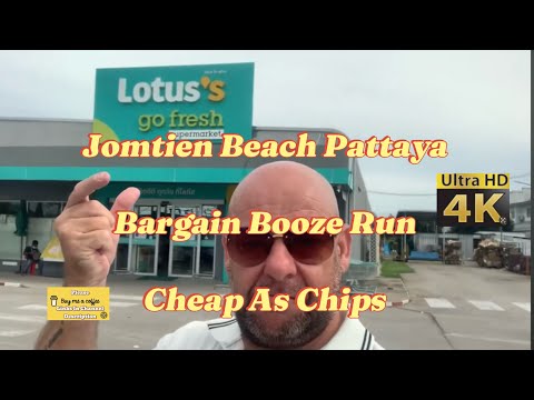 Pattaya Alcohol Prices High Season | Lotus’s Bargain Booze, Cheap Budget Living Jomtien Thailand