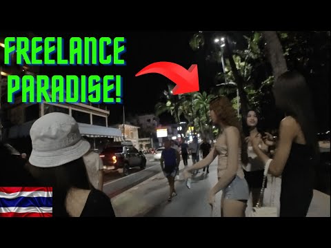 PATTAYA BEACH ROAD FREELANCERS AND PICKING UP CUTIE IN THE CLUB!