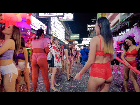 Pattaya Soi 6, Beach Road Nighttime Walk-January 2025