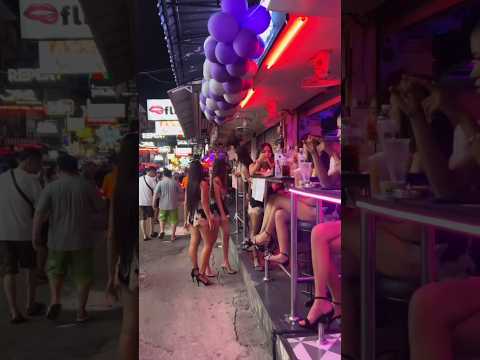 Pattaya Soi 6 Nightlife Boom Boom Beautiful Bar Girls. Freelancers 😈 #shorts