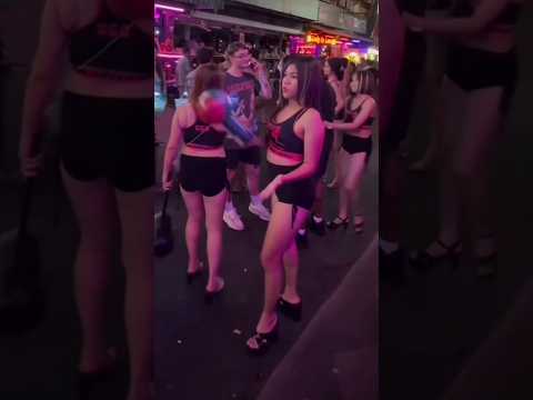 Pattaya Soi 6 Nightlife Boom Boom Beautiful Bar Girls. Freelancers 😈 #thailand #pattaya #shorts