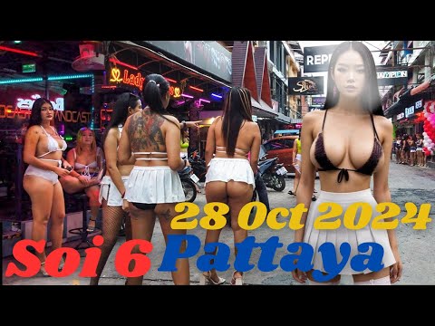 Pattaya Soi 6 Nightlife – Pattaya  – Thailand – Date 28 Octomber 2024 @soloDVlogs