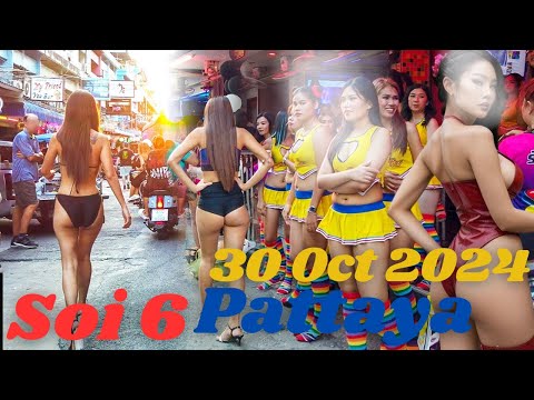 Pattaya Soi 6 Nightlife – Pattaya  – Thailand – Date 30 Octomber 2024 @soloDVlogs