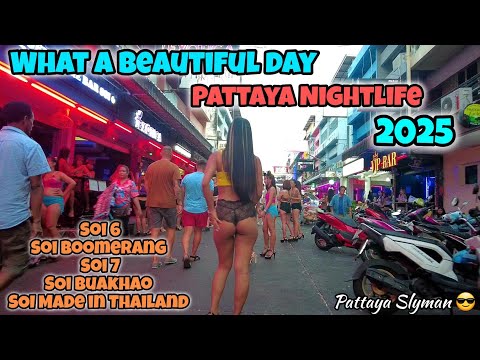 PATTAYA THAILAND, BEAUTIFUL DAY & PATTAYA NIGHTLIFE 2025
