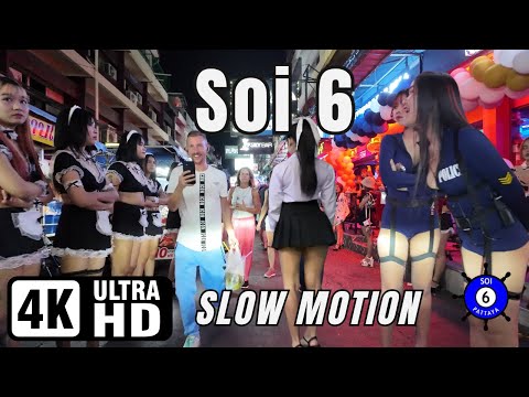 Soi 6 | January 11, 2025 | Pattaya Thailand |  Slow Motion🔥 | 4K Ultra HD 60FPS