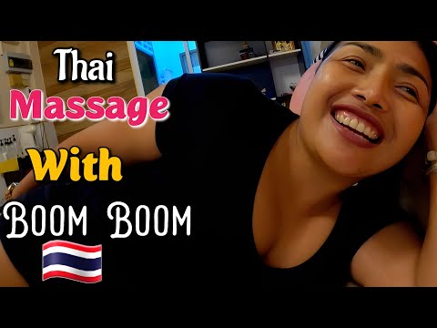 THAI MASSAGE ASMR IN PATTAYA 🇹🇭 HAPPY EVENING SO FUNNY 🤣❤️