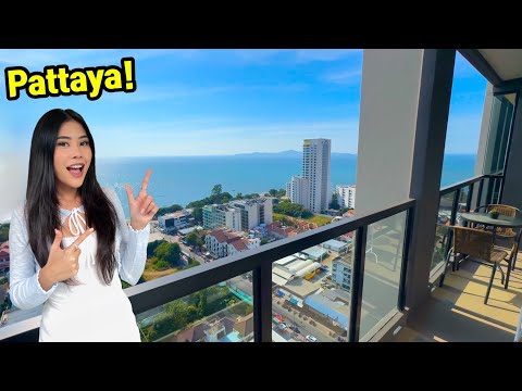 This is Beautiful Pattaya Ocean View Condo from Big Balcony!