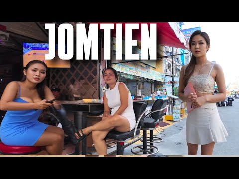 [4K]Jomtien Beach Pattaya Day Walk – Girls, Bars, Night Market & Street Views 🇹🇭