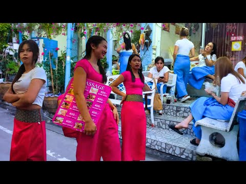 🇹🇭 [4K] Soi 3 and Second road massage shops – Pattaya Thailand April 2025