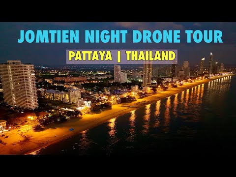 Jomtien Evening Drone Tour = Pattaya, Thailand | Dji Mini 4 Pro