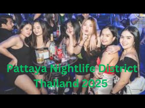 Pattaya Nightlife District Thailand 2025 . Best Bars, Clubs & Nightlife Tour.