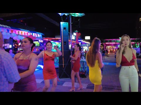 Pattaya Nightlife,Soi Buakhao and Tree Town Bars Night Walk,November 2022.Thailand