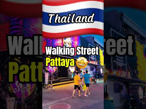 Pattaya Walking Street at Night | Crazy Nightlife in Thailand🇹🇭 #travel #pattaya