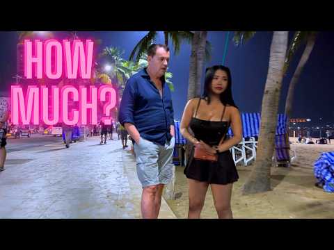 [4K] Best quality! Beach Road Pattaya 2025! So Many Freelancers waiting!