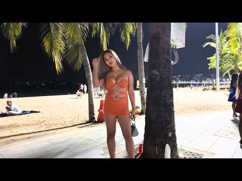 [4K] Best quality! Beach Road Pattaya April 2025! So Many Freelancers waiting!