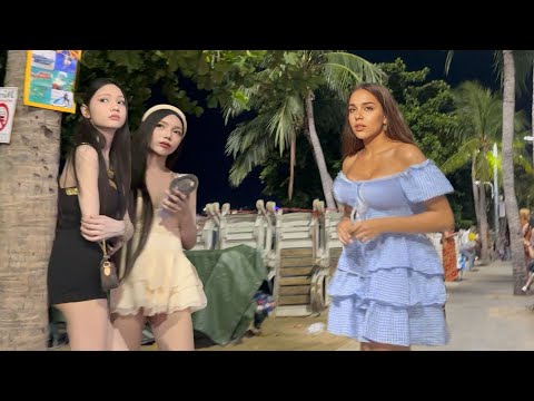 [4K] Best quality! Beach Road Pattaya August 2025! So Many Freelancers waiting!