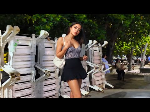 [4K] Just Filmed! Pattaya Beach Road 2025 Night Walk – So Many Freelancers!