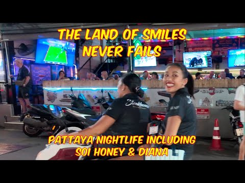 Central Pattaya, 28 Aug nightlife scenes incl  Diana & Honey