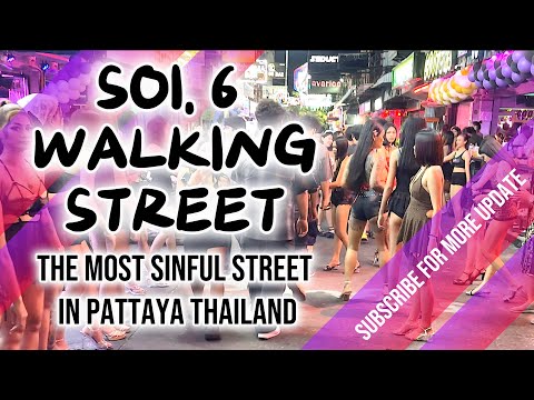 Night in Pattaya 2025   Soi 6, Walking street… 4K HDR 60fps