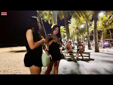 Pattaya Beach Road Night Walk 2025 🇹🇭 Thailand | 4K Nightlife Tour Through My Eyes