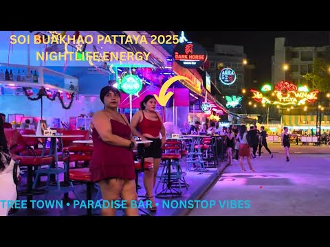 Pattaya Nightlife Vibes | Soi Buakhao 2025 Full Tour